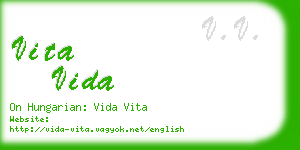 vita vida business card